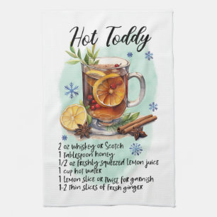Hot Toddy Recipe Cooking Essential  Tea Towel