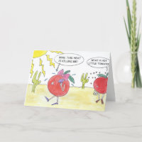 HOT TOMATO BIRTHDAY CARD