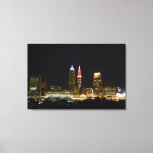 (Hot Tower Lights) Cleveland, OH Canvas Print