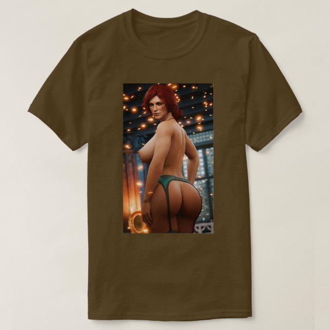 Hot Triss Merigold T-Shirt (Design Front)