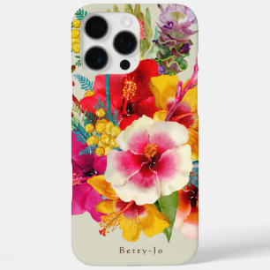 Hot Tropical Blooms iPhone 16 Pro Max Case