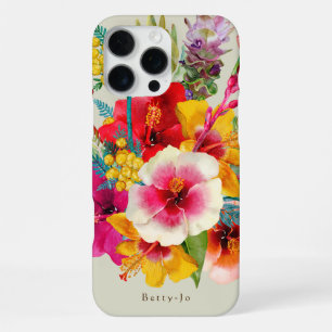 Hot Tropical Blooms iPhone 16 Pro Max Case
