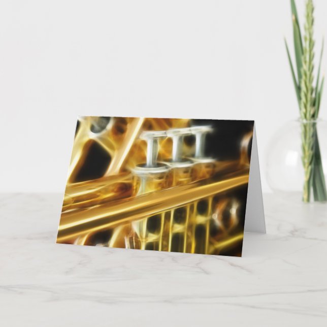 Hot Trumpet Greeting Card (Front)