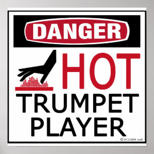 Hot Trumpet Player copy Poster