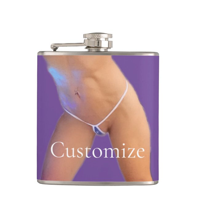 Hot Tub Club Thunder_Cove Hip Flask (Front)