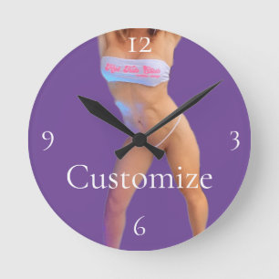 Hot Tub Club Thunder_Cove Round Clock