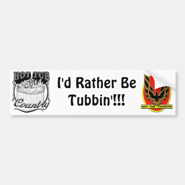 Hot Tub Country Bumper Sticker (Front)