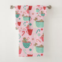 Hot Tub Gingerbread Cute Pink Hot Cocoa