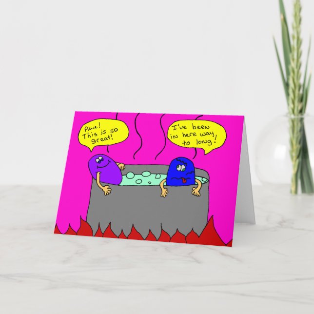 hot tub holiday card (Front)