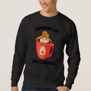 Hot Tub Soaking Up Some Relaxation Spa Cookie Sweatshirt