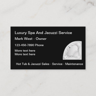 Hot Tub Spa Service Business Cards