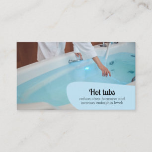 Hot Tubs Beauty Skincare Relax Massage Wellness Business Card