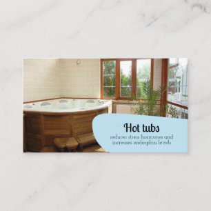 Hot Tubs Beauty Skincare Relax Massage Wellness Business Card