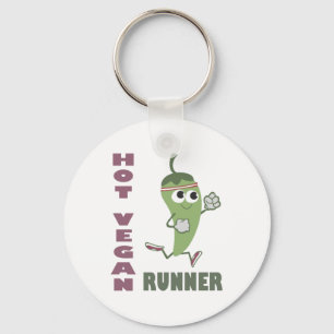 Hot Vegan Runner Key Ring