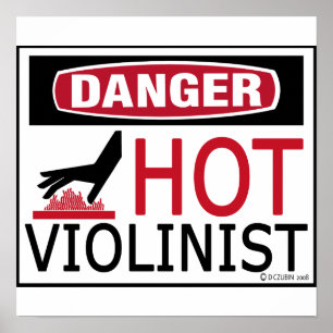 Hot Violinist Poster