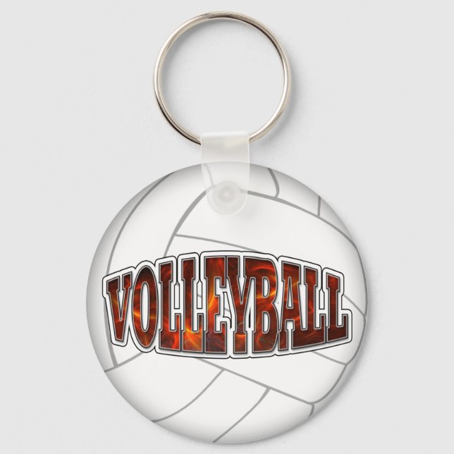 Hot Volleyball Keychain (Front)