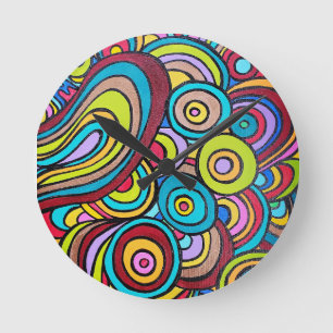 Hot Water Wall Clock, 8" Round Acrylic Clock