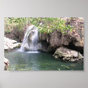 Hot Waterfall Poster