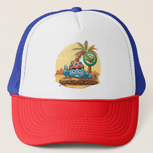 Hot Weather Hero Trucker Hat (Front)