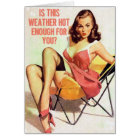Hot Weather Vintage Pinup Digital Art
