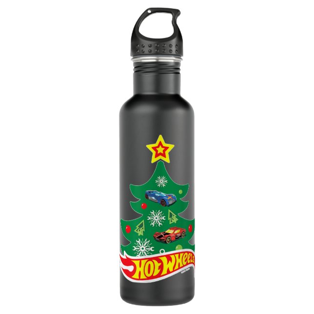Hot Wheels Hot Wheels Christmas Tree 710 Ml Water Bottle (Front)
