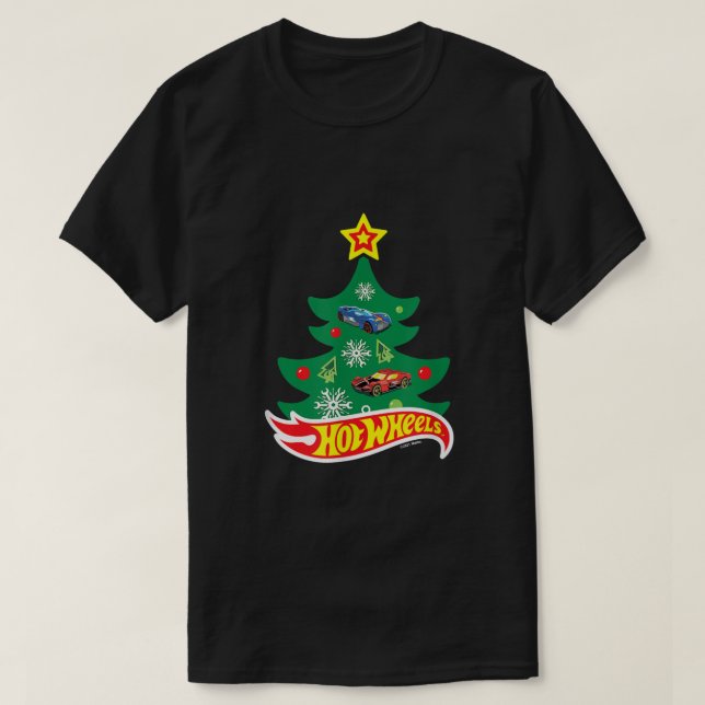 Hot WheelsHot Wheels Christmas Tree  T-Shirt (Design Front)