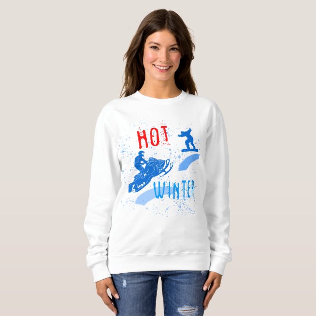 Hot Winter funny Sweatshirt (Front Full)