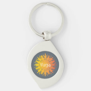 Hot Yoga Sun Key Ring