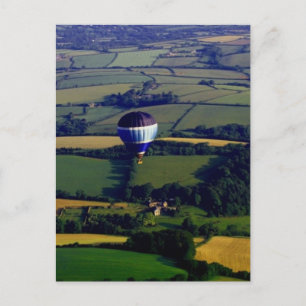 Hotair Ballon And View Postcard