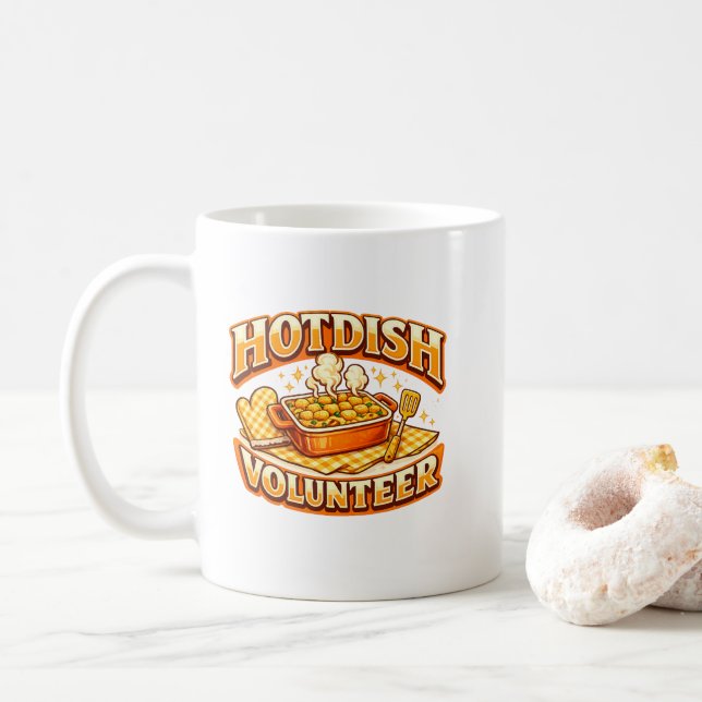 HOTDISH Volunteer Coffee Mug (With Donut)