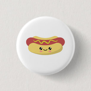 Hotdog 3 Cm Round Badge
