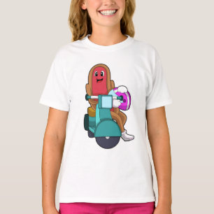 Hotdog as Biker with Scooter.PNG T-Shirt