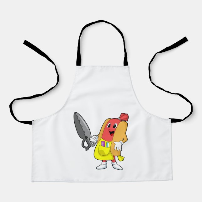 Hotdog as Hairdresser with Scissors Apron (Front)