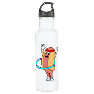 Hotdog at Fitness with Flywheel 710 Ml Water Bottle