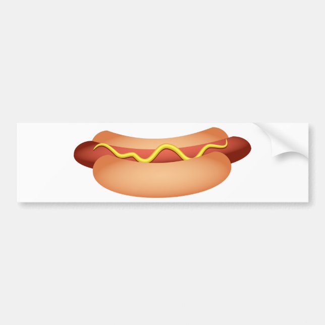 Hotdog Bumper Sticker (Front)