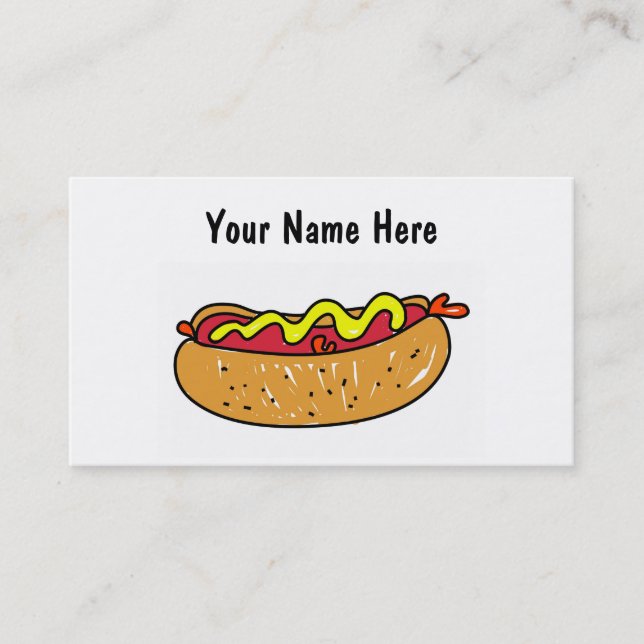 Hotdog Business Card (Front)