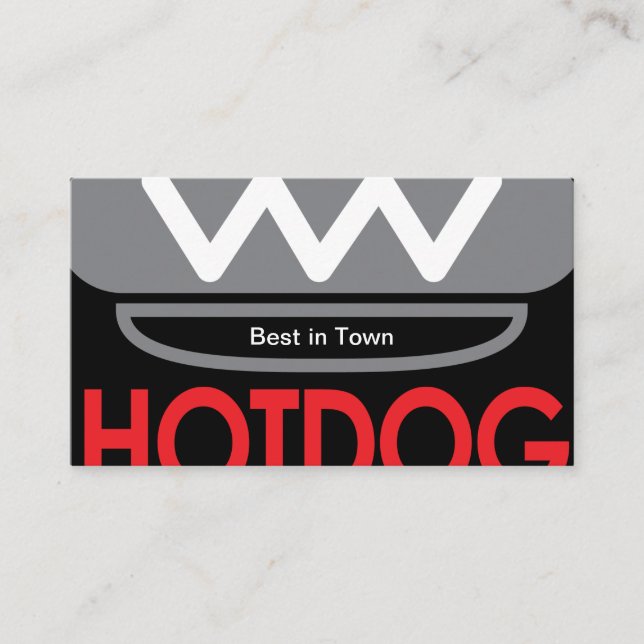 Hotdog Business Card (Front)