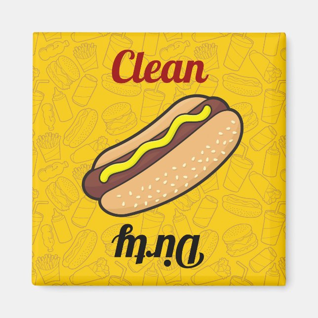 Hotdog Dishwasher Magnet (Front)