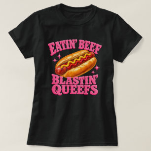 Hotdog Eatin Beef Blastin Farts Funny  T-Shirt