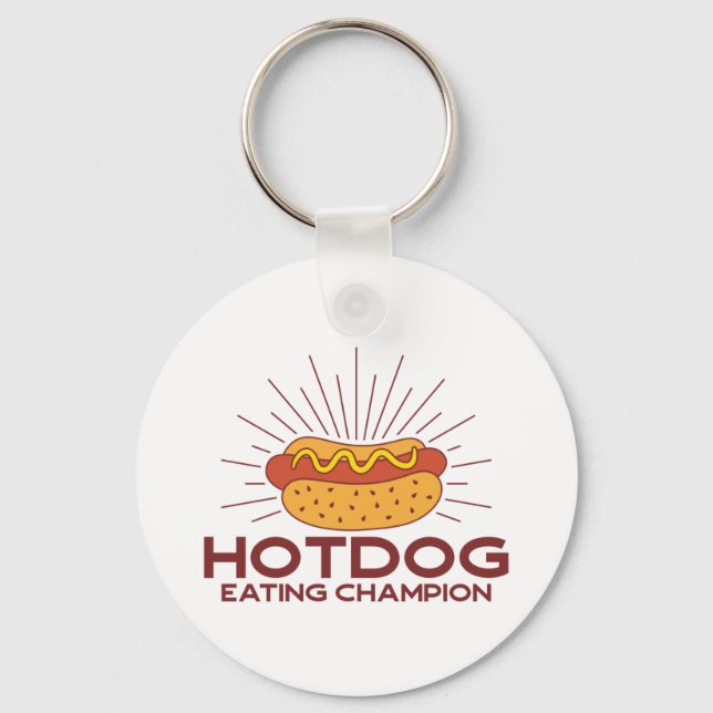 Hotdog Eating Champion Key Ring (Front)