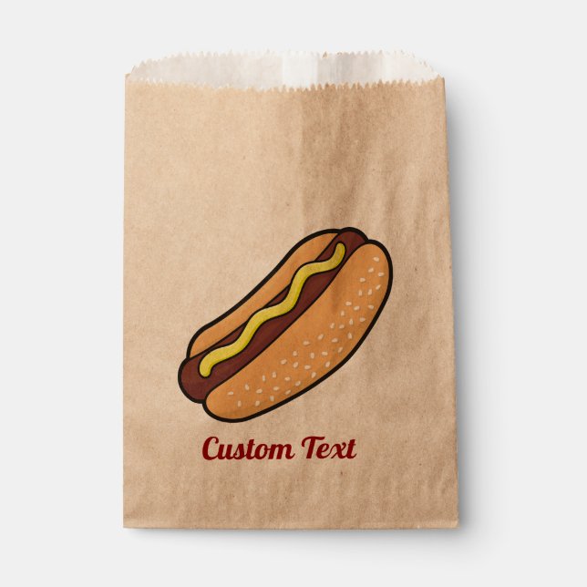 Hotdog Favour Bag (Front)