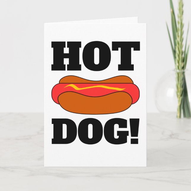 HOTDOG FUNNY BIRTHDAY CARDS (Front)