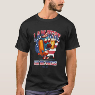 Hotdog Funny Wiener 4th of July Patriotic T-Shirt