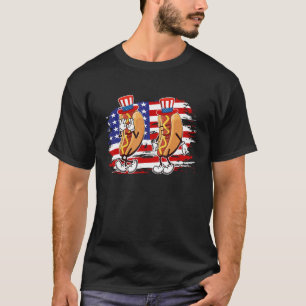 Hotdog Griddy Dance 4th of July 2023 Boys Girls Wo T-Shirt
