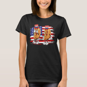 Hotdog Griddy Dance 4th of July 2023 Boys Girls Wo T-Shirt