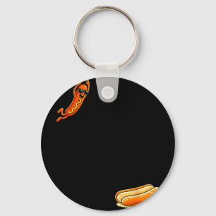 Hotdog high dive funny diving hot dog Hotdog high Key Ring