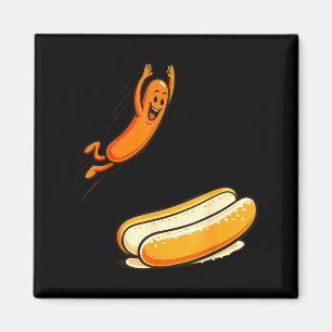 Hotdog high dive  magnet