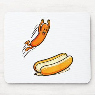 Hotdog high dive mouse mat