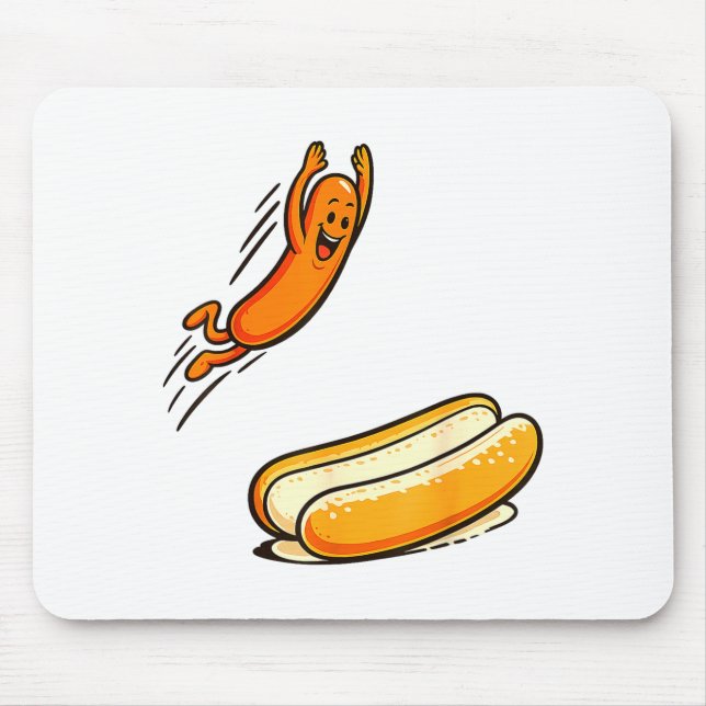 Hotdog high dive  mouse mat (Front)