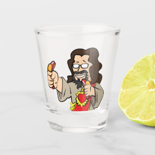 Hotdog Jesus Shot Glass